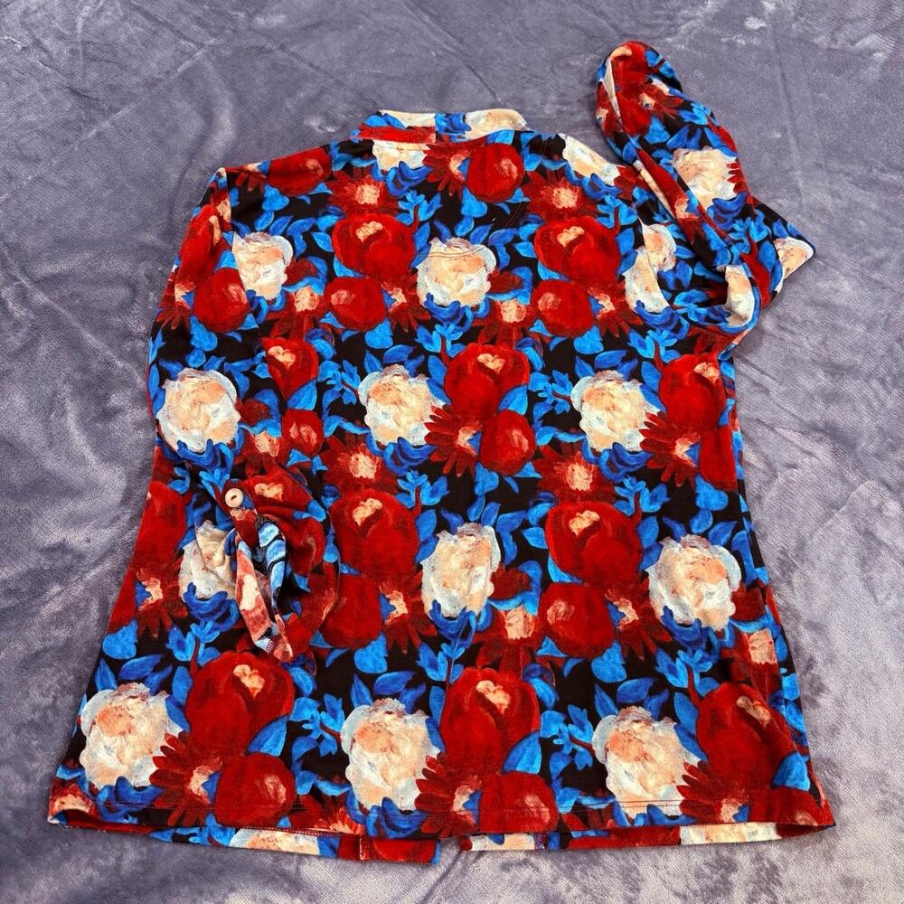 VTG Brownstone Studio Petites Sz PS Floral Abstract Open Front Jacket Fun - Picture 3 of 11